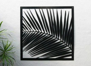 Palm Frond Wall Art by Ironbark Metal Design