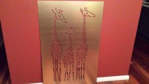 Giraffe Family by Ironbark Metal Design