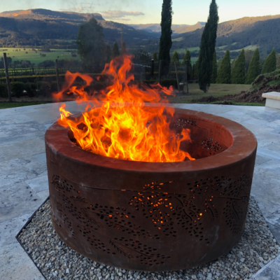 Double-Skin Round Fire Pit