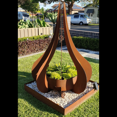 Teardrop Sculpture with Frame