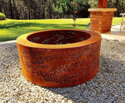Double-Skin Round Fire Pit
