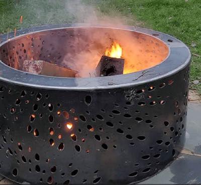 Double-Skin Round Fire Pit