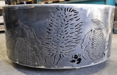 Double-Skin Round Fire Pit