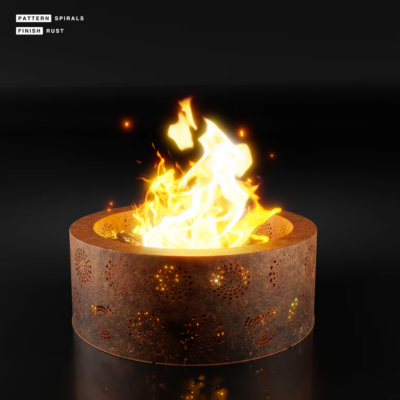 Double-Skin Round Fire Pit