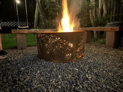 Double-Skin Round Fire Pit