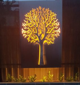 Autumn Tree 3D with Backlighting by Ironbark Metal Design