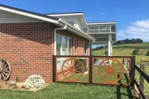 Wagon Wheel Gates by Ironbark Metal Design