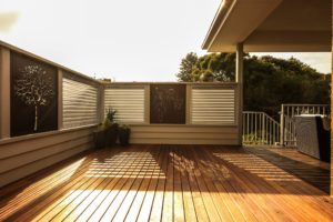 Privacy Screen - Cootamundra Wattle Pattern by Ironbark Metal Design