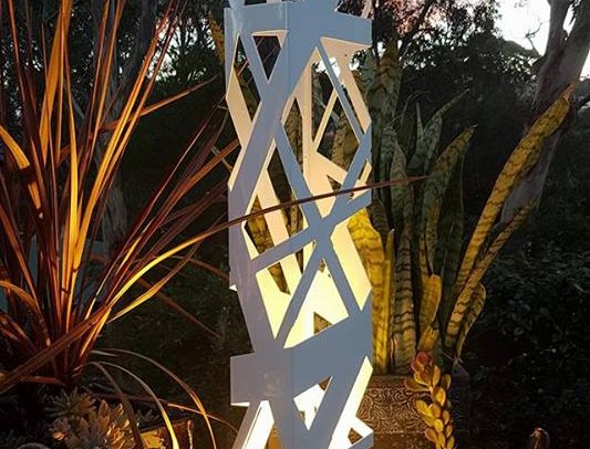 Cross Hatch Light Tower by Ironbark Metal Design