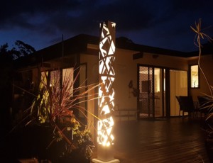 Cross Hatch Light Tower by Ironbark Metal Design