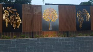 Decorative Screens - Draping Wattle & 3D Tree by Ironbark Metal Design