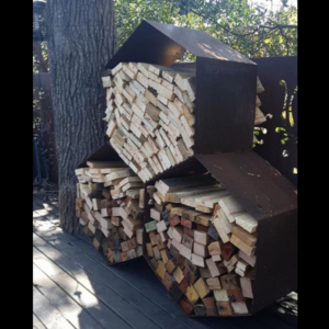 Triple Honeycomb Log Rack