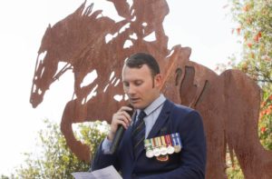 Albion Park RSL - Light Horseman Sculpture by Ironbark Metal Design