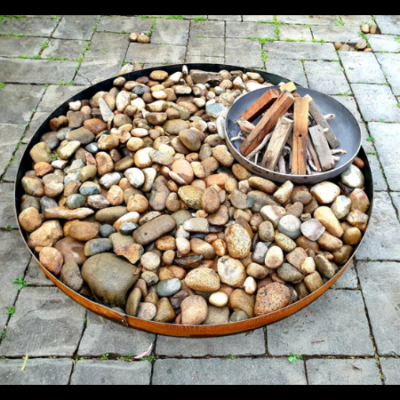 Luna Firebowl with Steel Frame