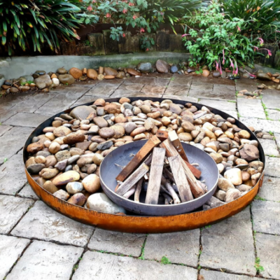 Luna Firebowl with Steel Frame