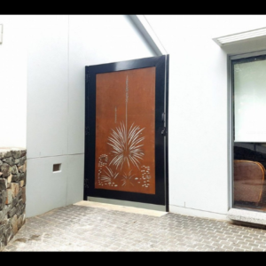 Security Gate with Xanthorrhoea Pattern