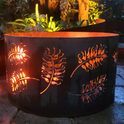 Squat Round Fire Pit- Grevillea