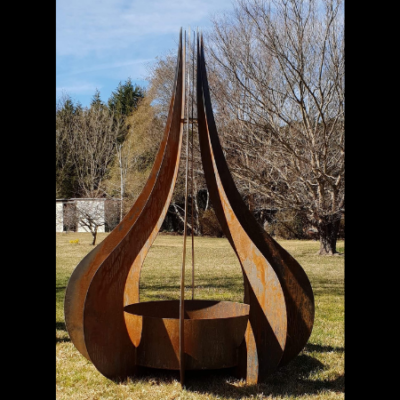 Teardrop Sculpture in Steel