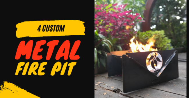 Custom metal fire pits