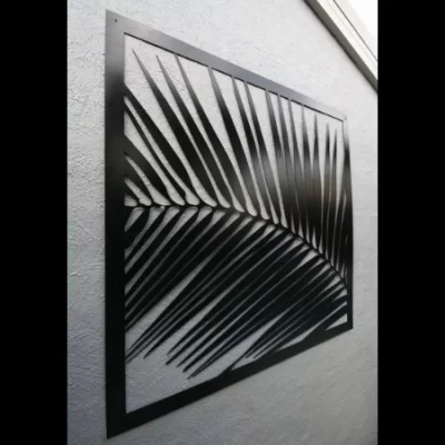 Palm Leaf Frond Decorative Screen for Indoor & Outdoor