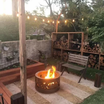 Double-Skin Round Fire Pit