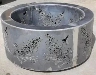 Double-Skin Round Fire Pit