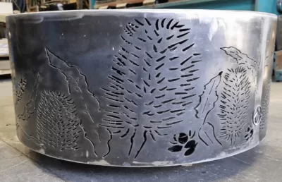 Double-Skin Round Fire Pit