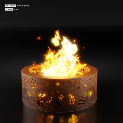 Double-Skin Round Fire Pit