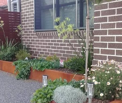 Garden Edging in Corten Steel by Ironbark Metal Design