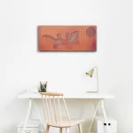 Gecko Wall Art Rusted