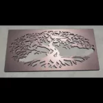 Fig Tree Decorative Screen in Burnished Copper Powder Coated Aluminium