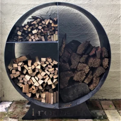 Fire Wood Stacker, Round Firewood Log Rack/Holder