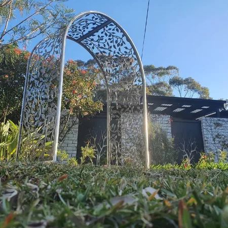 The Arbour with Vines Pattern in Steel